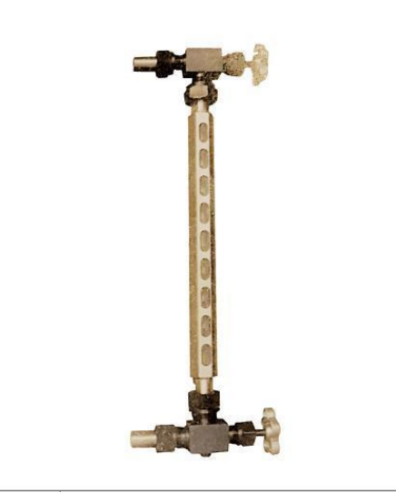 Threaded pipe type liquid level gauge