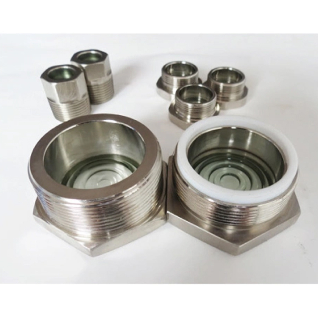 Threaded sight glass
