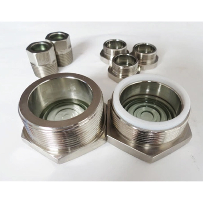Threaded sight glass
