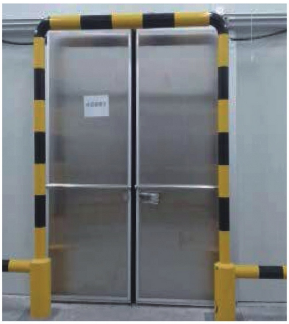 Stainless Steel Double Open Electric Refrigerator Door